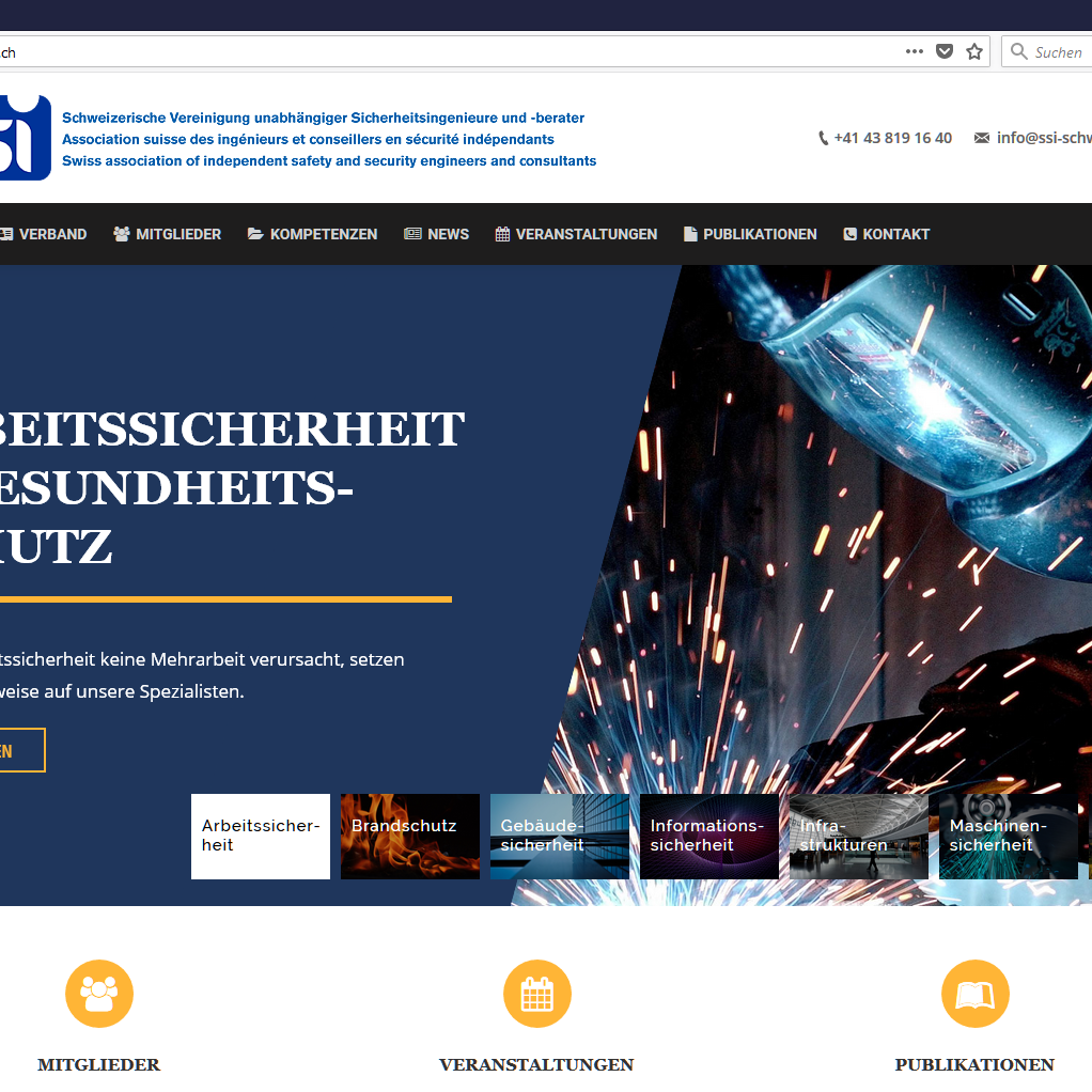 Neuer Auftritt von ssi-schweiz.ch