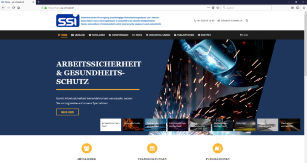 Neuer Auftritt von ssi-schweiz.ch