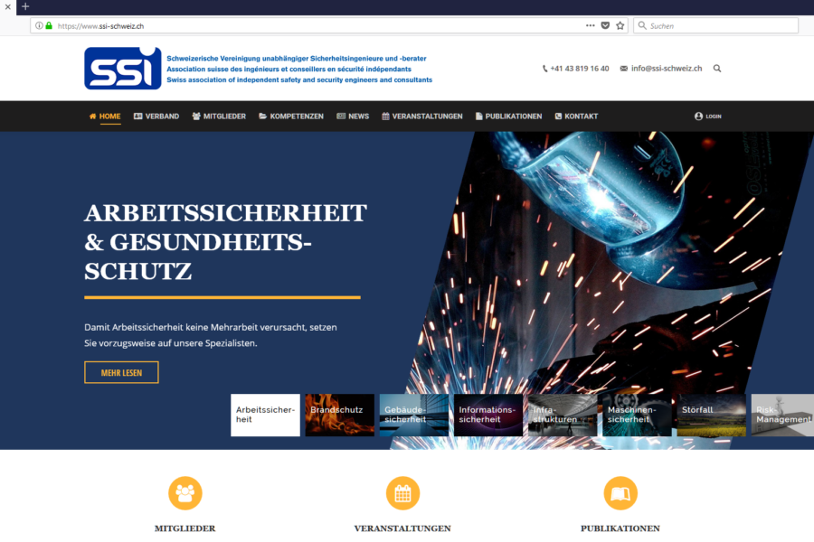 Neuer Auftritt von ssi-schweiz.ch